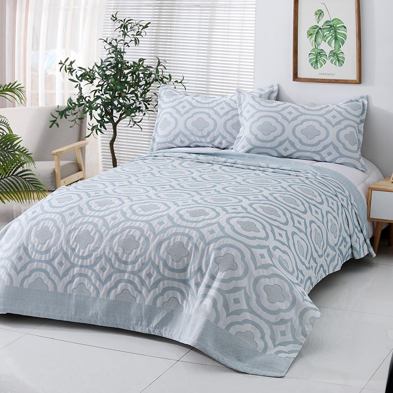 100% Polyester Yarn Dyed Jacquard Bedding Blanket Bed Spread