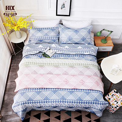 Wholesale polyester yarn dye jacquard bed set high quality nice hand feeling 