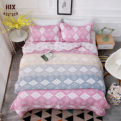 Newest polyester stylish throw jacquard diamond shape pattern