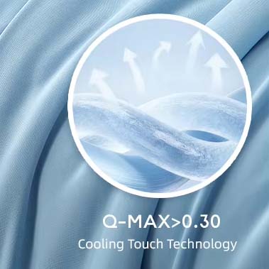 Q-MAX>0.3 cooling fabric