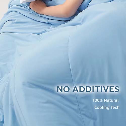 light blue cooling comforter no additives
