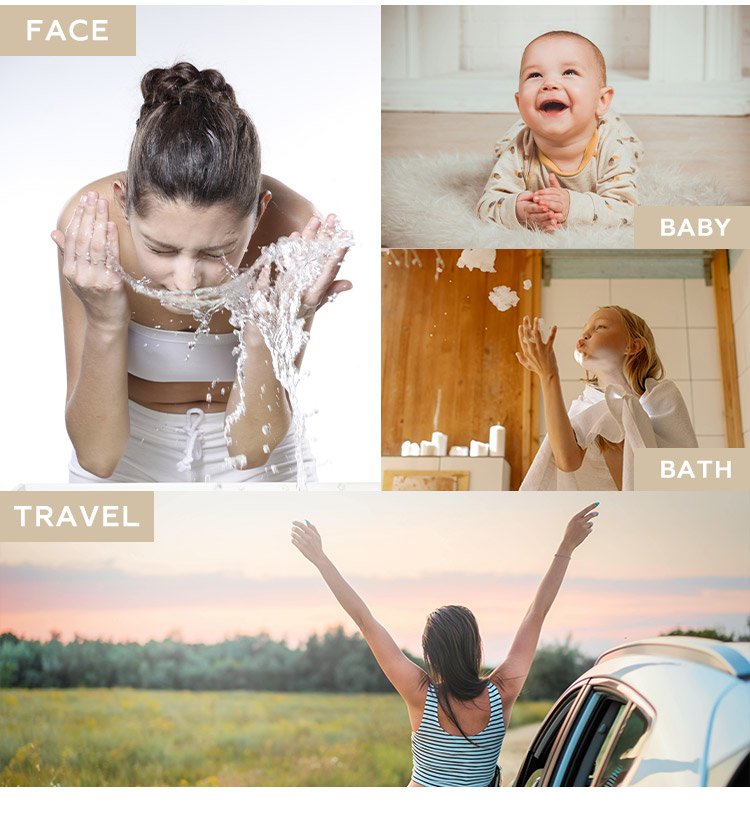 Washing towel usage scenarios:baby bath face travel