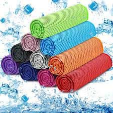 blue cooling towel