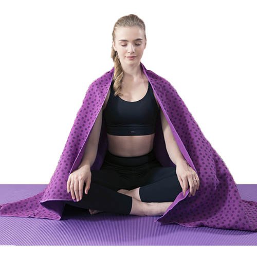 PURPLE yoga towel