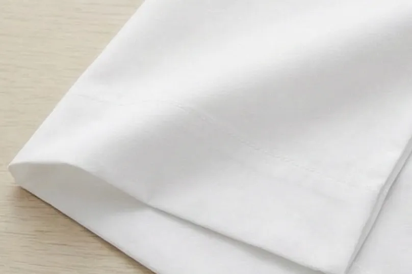 white cotton fabric