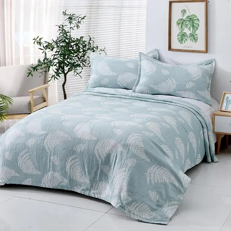 New Design Cotton Yarn Dyed Jacquard Bedding Blanket Bed Spread