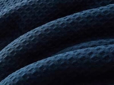 navy blue WAFFLE FABRIC