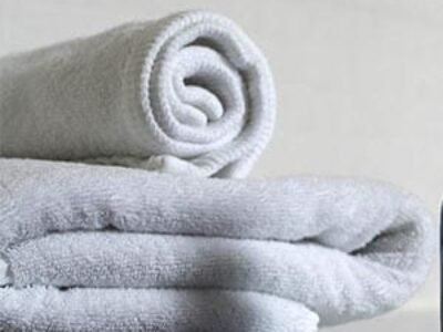 white bath towel set